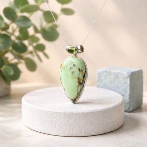 Chrysoprase & Peridot Necklace